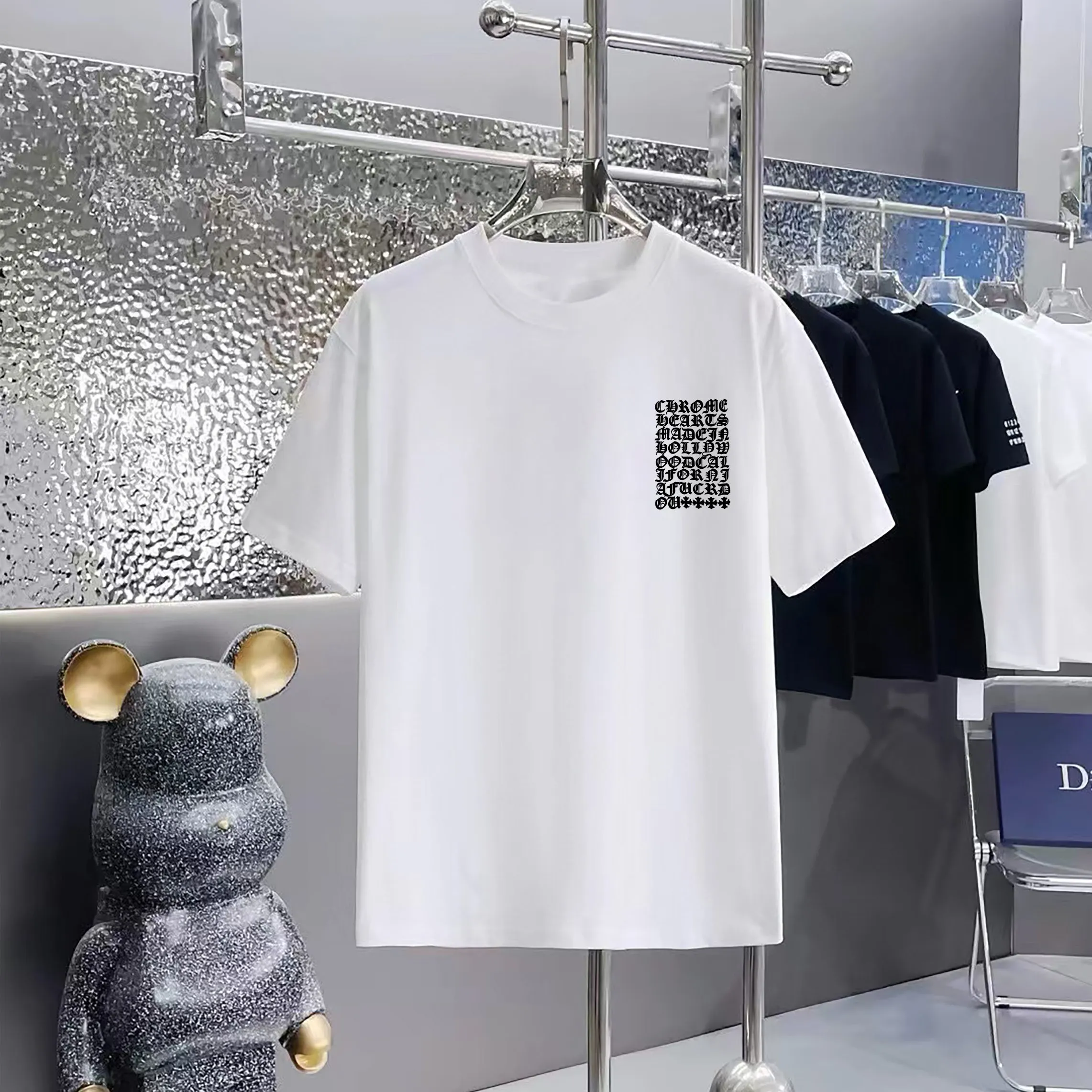 80 Chrome Hearts T 1:1 1×1 Same Style logo OS ：Black，White， ，Red， Gray Size：XS-L